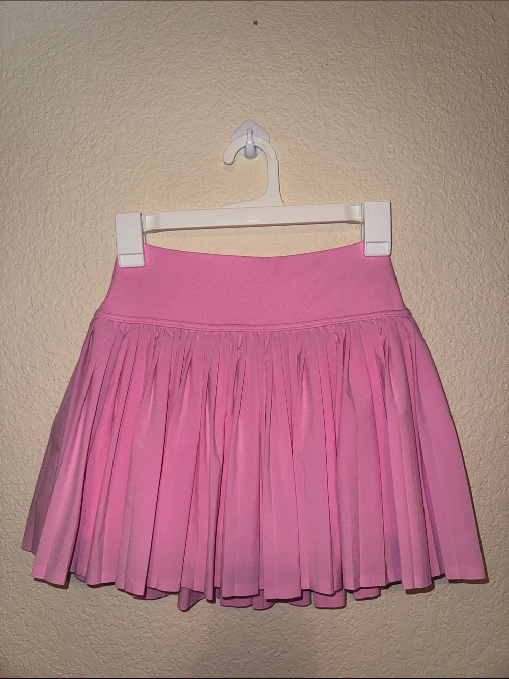 Offline by aerie Pink Pleated Mini Skirt with built in bike shorts